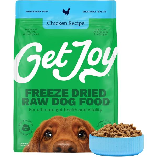 GET JOY: Chicken Recipe Freeze Dried Raw Dog Food, 2 lb