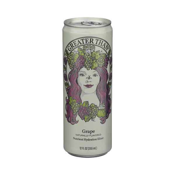 GREATER THAN: Grape Coconut Water and Real Fruit Juice, 12 fo