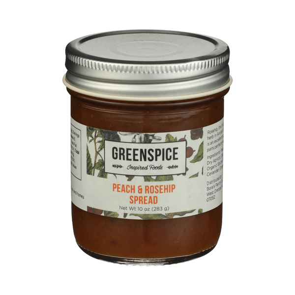 GREENSPICE INSPIRED FOODS: Peach and Rosehip Spread, 10 oz