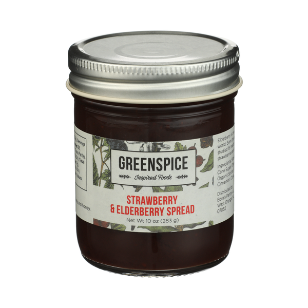 GREENSPICE INSPIRED FOODS: Strawberry and Elderberry Spread, 10 oz
