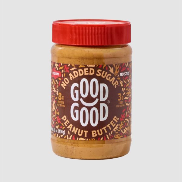 GOOD GOOD: Creamy Peanut Butter No Added Sugar, 16 oz