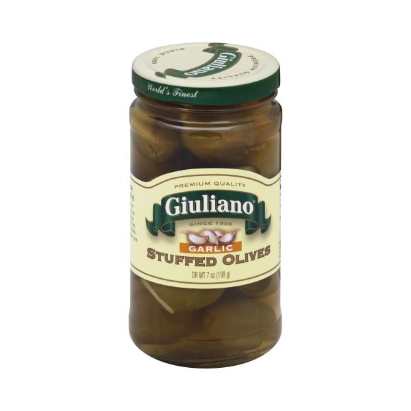 GIULIANO: Garlic Stuffed Olives, 7 oz