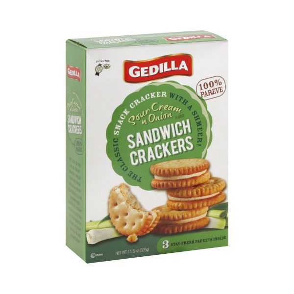 GEDILLA: Sour Cream & Onion Sandwich Crackers, 11.5 oz