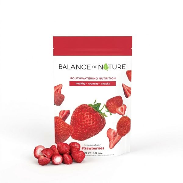 BALANCE OF NATURE: Freeze Dried Strawberry, 1.6 oz