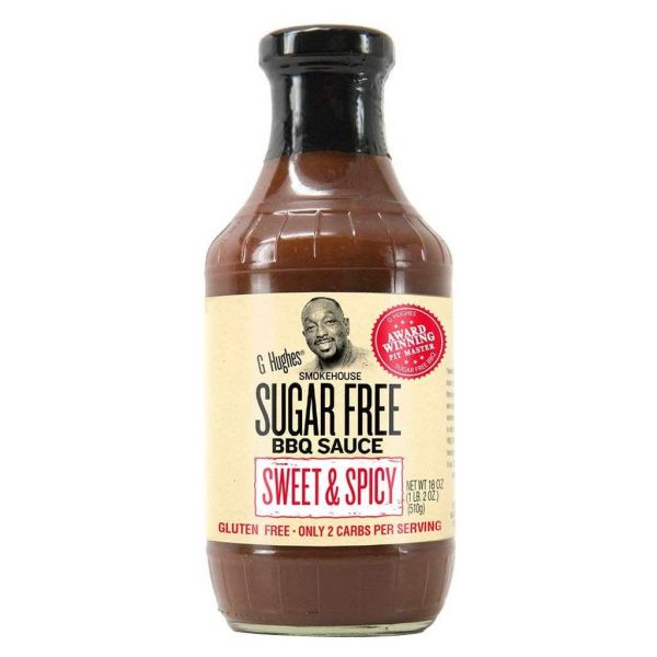 G HUGHES: Sugar Free Sweet Spicy Bbq Sauce, 18 oz