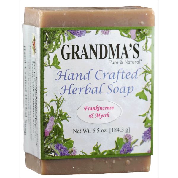GRANDMAS PURE & NATURAL: Frankincense And Myrrh Herbal Soap, 6 oz