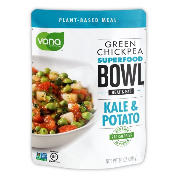 VANA LIFE FOODS: Green Chickpea Superfood Bowl Kale Potato Tomato Rosemary, 10 oz