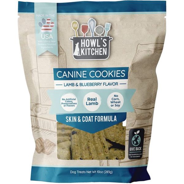 HOWLS KITCHEN: Canine Cookies Skin Coat Formula, 10 oz