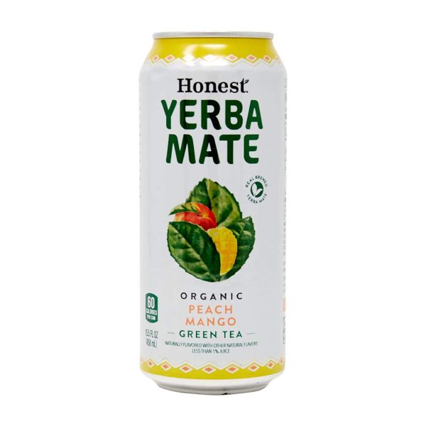 HONEST TEA: Yerba Mate Organic Peach Mango Tea, 15.5 fo