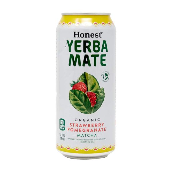 HONEST TEA: Yerba Mate Organic Strawberry Pomegranate Tea, 15.5 fo
