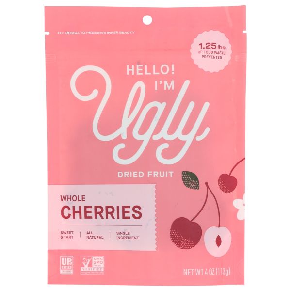 HELLO IM UGLY: Dried Whole Cherries, 4 oz