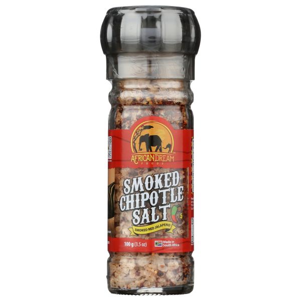 AFRICAN DREAM FOODS: Smoked Chipotle Salt, 3.5 oz