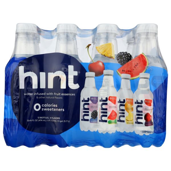 HINT: Water Variety Pack Blue 12Pk, 192 fo