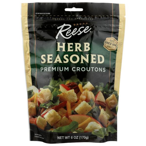 REESE: Herb Seasoned Croutons, 6 oz