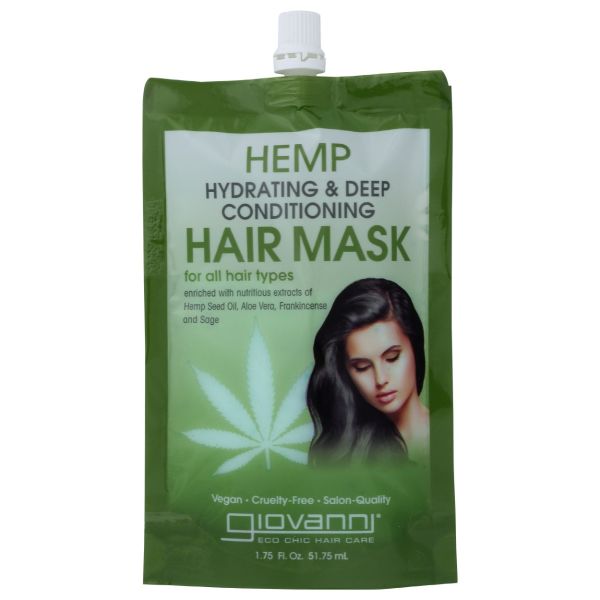 GIOVANNI COSMETICS: Hemp Hydrating and Deep Conditioning Hair Mask, 1.75 oz