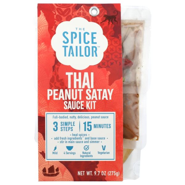 SPICE TAILOR: Thai Peanut Satay Sauce Kit, 9.7 oz