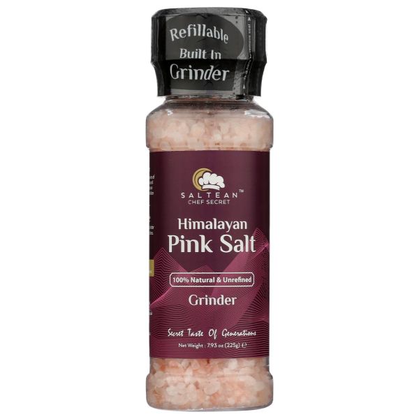 SALTEAN CHEF SECRET: Himalayan Salt PET Grinder, 7.93 oz