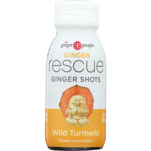 GINGER PEOPLE: Ginger Rescue Ginger Shots Turmeric, 2 oz