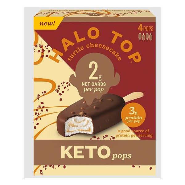 HALO TOP: Turtle Cheesecake Keto Pops, 4 ea