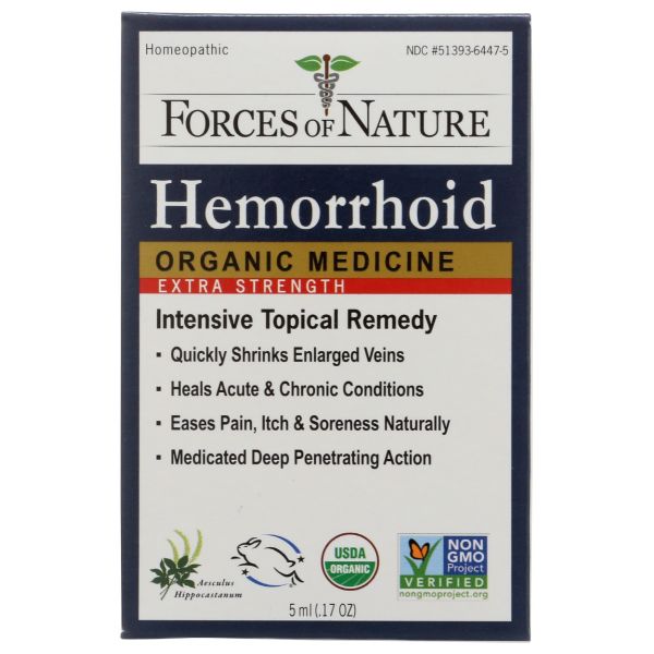 FORCES OF NATURE: Hemorrhoid Control Extra Strength, 5 ml