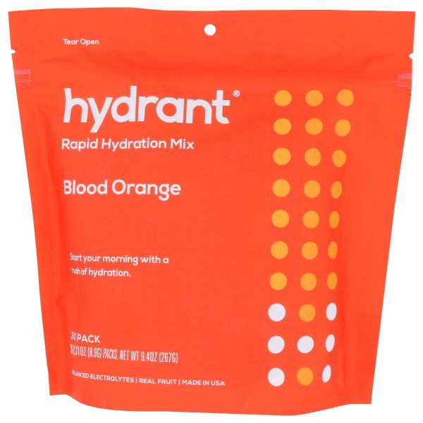 HYDRANT: Rapid Hydration Mix Blood Orange, 30 ea