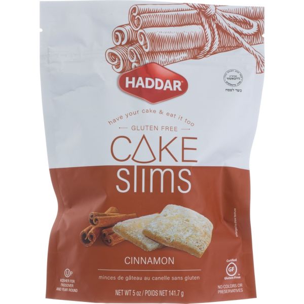 HADDAR: Cinnamon Cake Slims, 5 oz