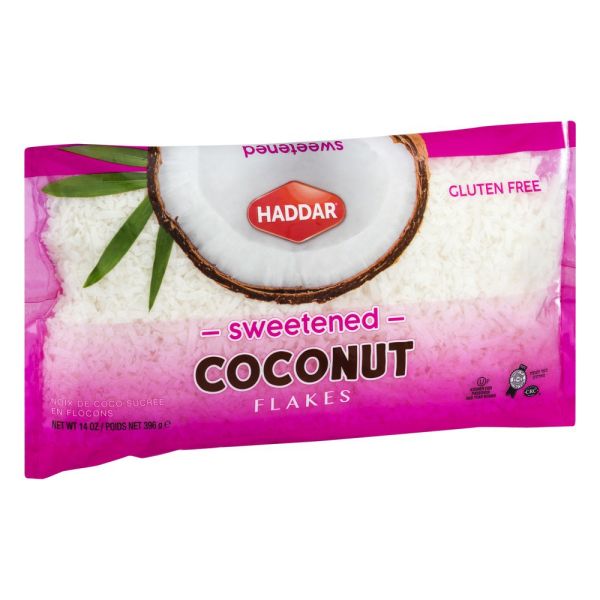 HADDAR: Sweetened Coconut Flakes, 14 oz