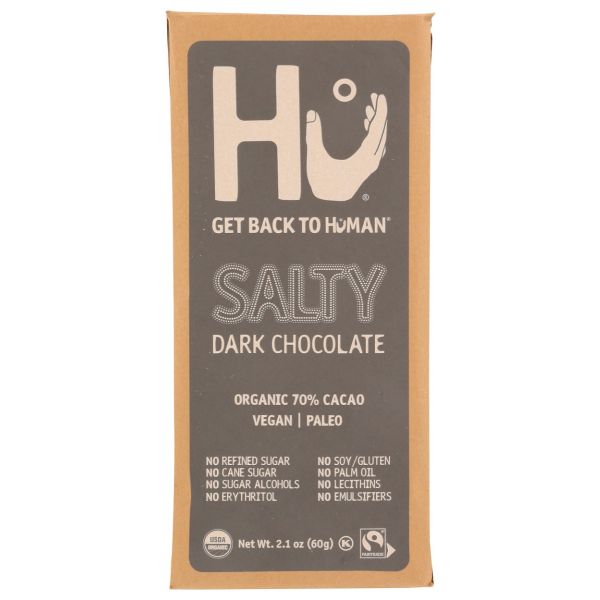 HU: Salty Dark Chocolate Bar, 2.1 oz