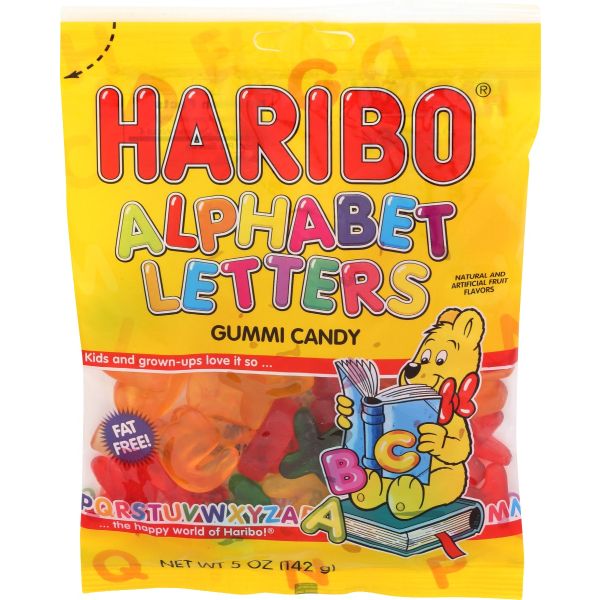 HARIBO: Gummi Alphabet Letter, 5.29 oz