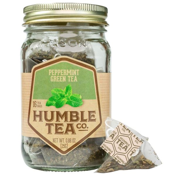 HUMBLE TEA: Green Tea Peppermint, 0.88 oz
