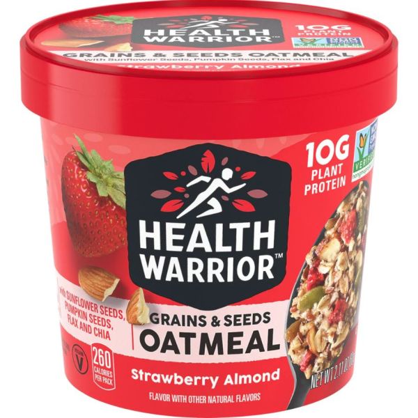 HEALTH WARRIOR: Oatmeal Strawberry Almond Cup, 2.11 oz