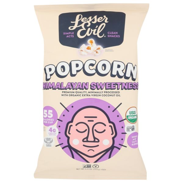 LESSER EVIL: Himalayan Sweetness Gourmet Popcorn, 6.4 oz