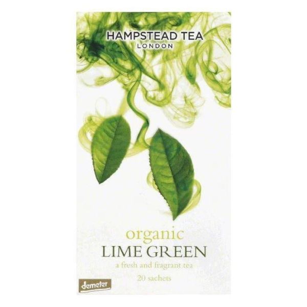 HAMPSTEAD TEA: Organic Lime Green Tea, 20 bg