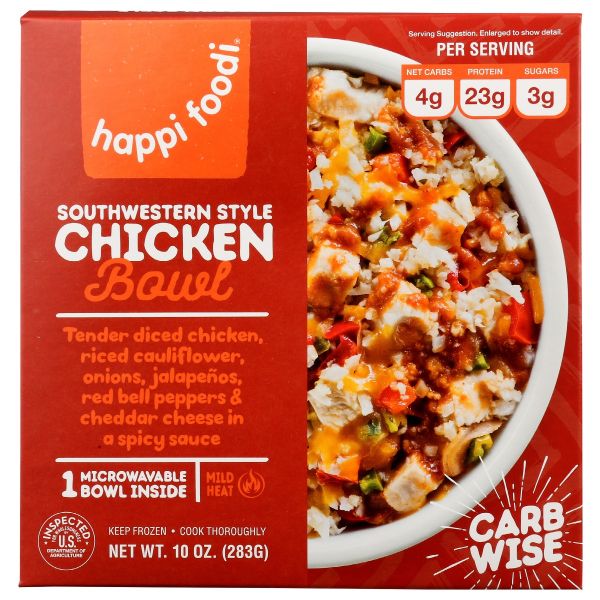 HAPPI FOODI: Southwestern Style Chicken Bowl, 10 oz