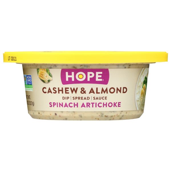 HOPE: Spinach Artichoke Cashew Almond Dip, 8 oz