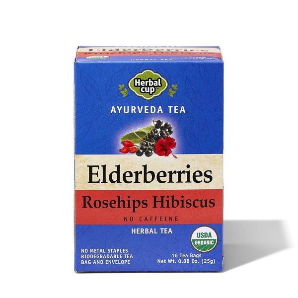 HERBAL CUP: Elderberries Rosehip Hibiscus Tea, 16 bg