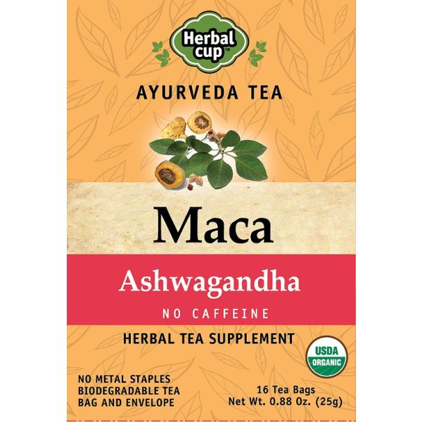 HERBAL CUP: Maca Ashwagandha Tea, 16 bg