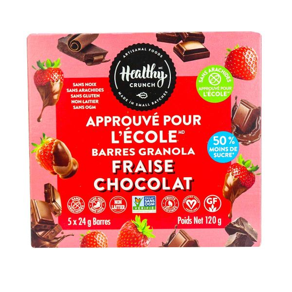 HEALTHY CRUNCH: Strawberry Chocolate Granola Bars, 5.08 oz
