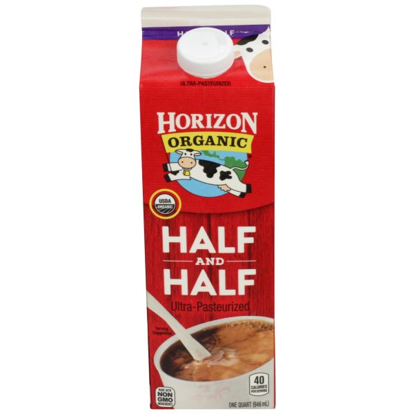 HORIZON: Half and Half Organic, 32 oz