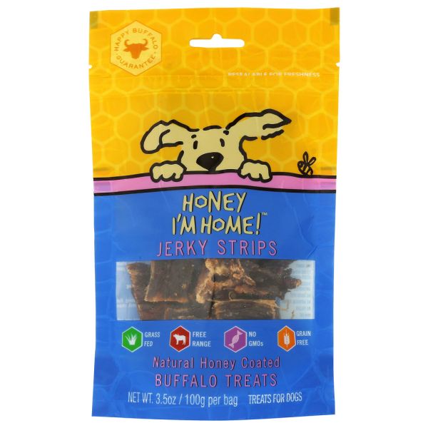 HONEY IM HOME: Honey Jerky Dog Treat, 3.5 oz