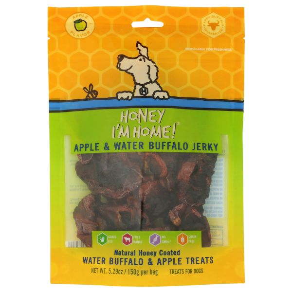 HONEY IM HOME: Apple Jerky Dog Treat, 5.29 oz