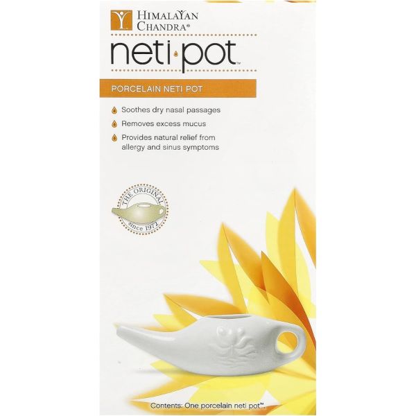 HIMALAYAN CHANDRA: Ceramic Neti Pot, 6 oz