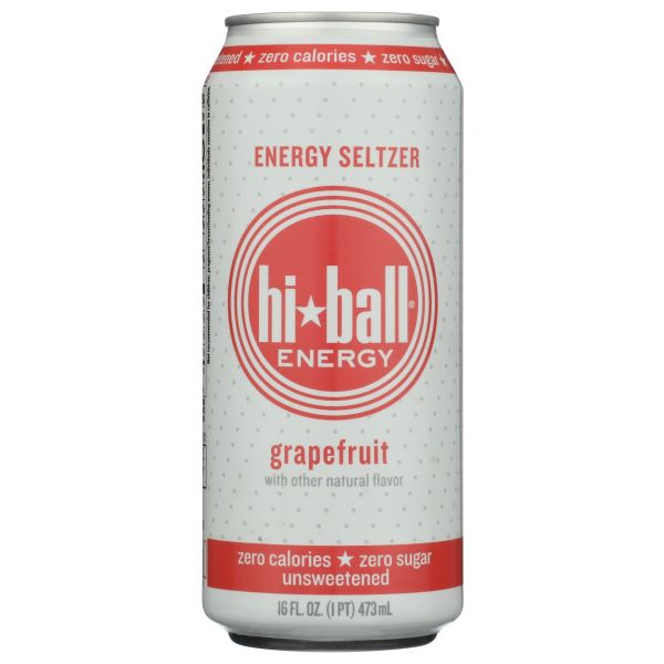HI BALL ENERGY: Energy Seltzer Grapefruit Beverage, 16 oz