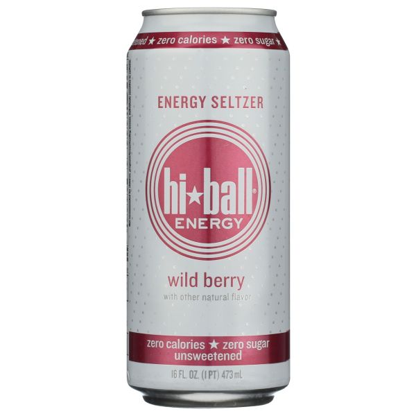 HI BALL ENERGY: Energy Seltzer Wild Berry Beverage, 16 oz