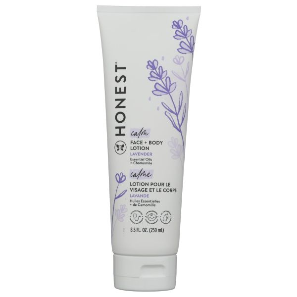 THE HONEST COMPANY: Calm Face and Body Lotion Lavender, 8.5 oz