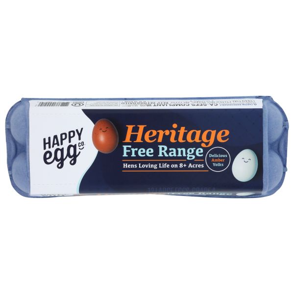 HAPPY EGG: Heritage Breed Free Range Egg, 1 dz