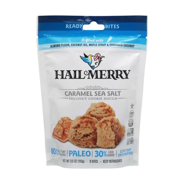 HAIL MERRY: Caramel Sea Salt Coconut Cookie Dough, 3.5 oz