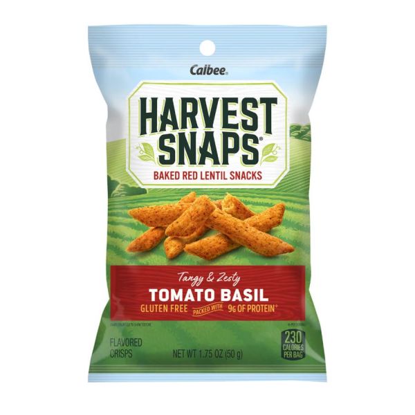 HARVEST SNAPS: Tomato Basil Snack Crisps, 1.75 oz