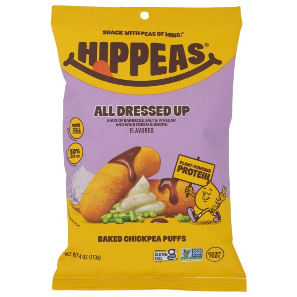 HIPPEAS: All Dressed Up Chickpea Puffs, 4 oz