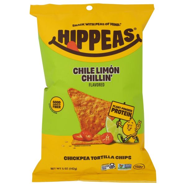 HIPPEAS: Chile Lemon Chillin Chickpea Tortilla Chips, 5 oz